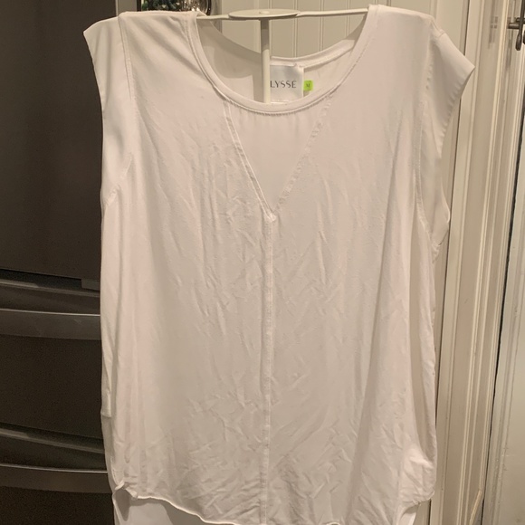 Lysse Valencia layering top in white.‎ Worn a few times. 100 retail - Picture 1 of 4